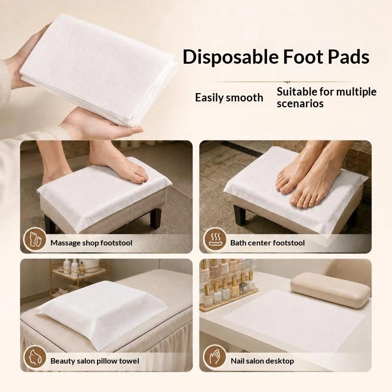 Spa Towel - 100Pcs Disposable Woven Fabric Pillow Towel