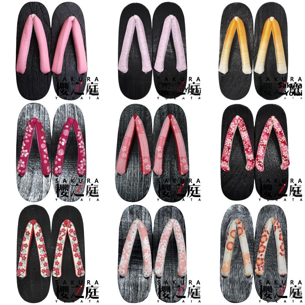Sakura Yukata Wooden Sandals P - đánh giá và giá Bathrobe