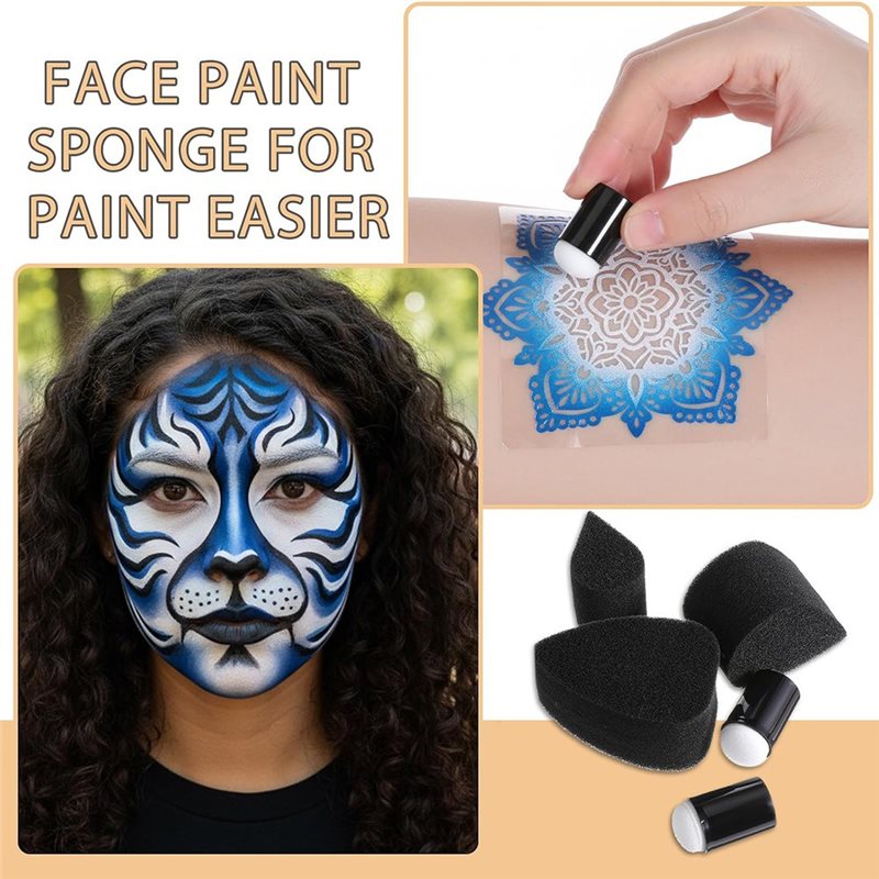 AB34-12Pcs Face Painting Brush - đánh giá và giá Body Brush