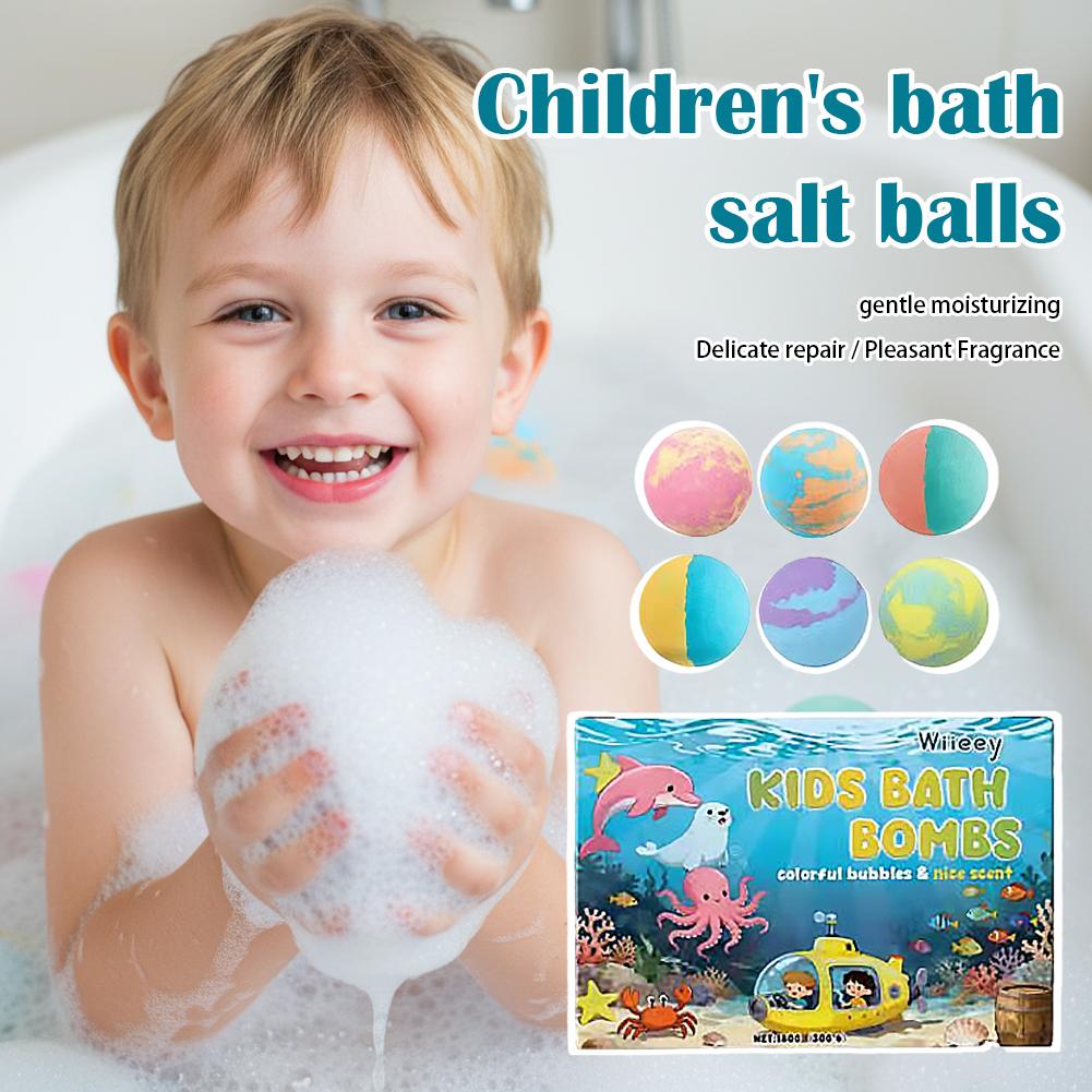 6Pcs Kids Bubble Bath Bombs Se - đánh giá và giá Bath Salts