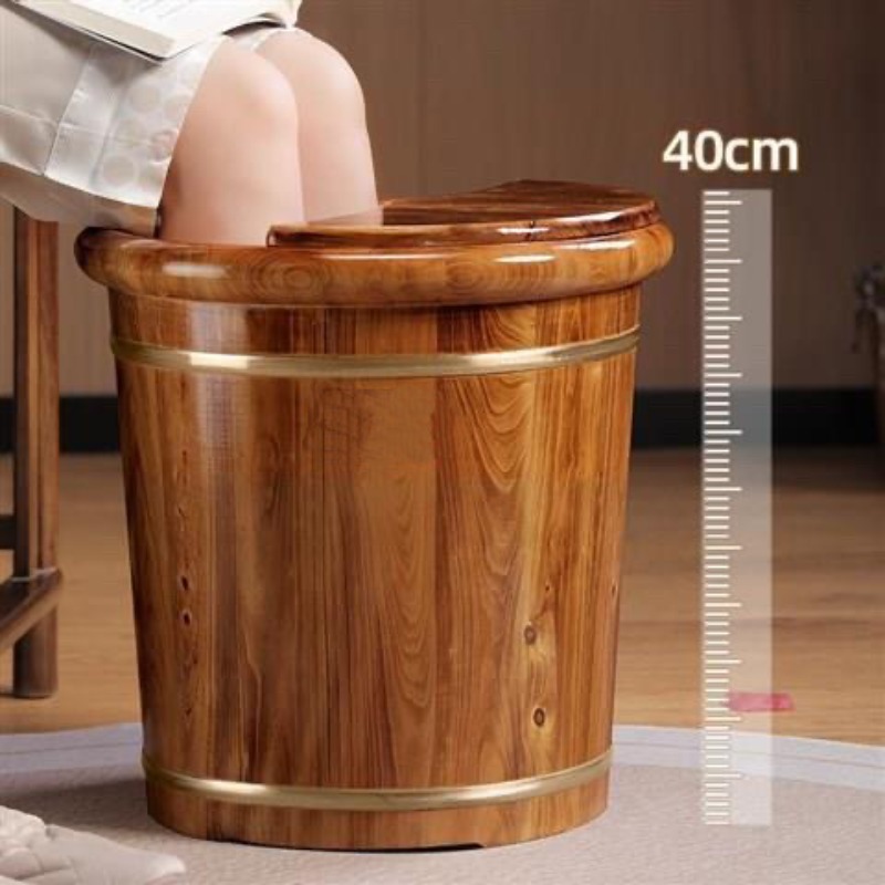 Wooden Foot Soaking Bucket, So - đánh giá và giá Spa Massager