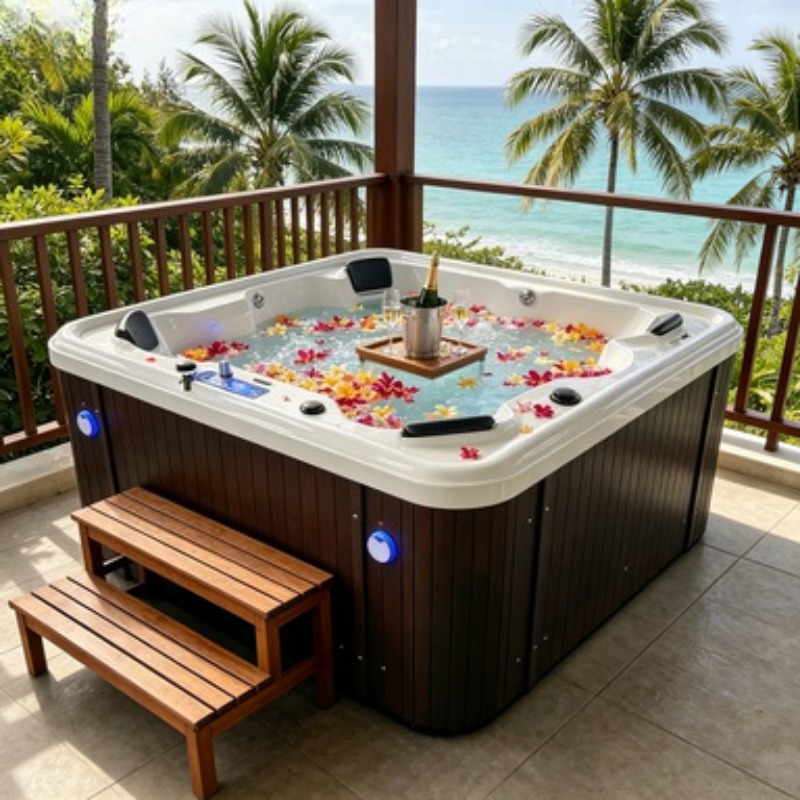 Acrylic Whirlpool Hot Tub Spa  - đánh giá và giá Spa Massager