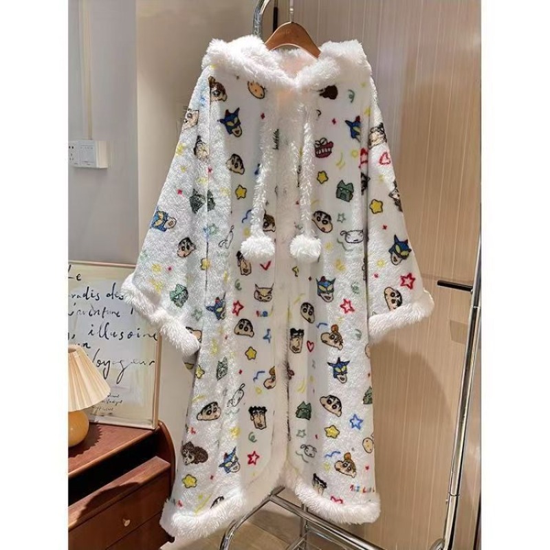 Crayon Shin-chan cartoon coral - đánh giá và giá Bathrobe